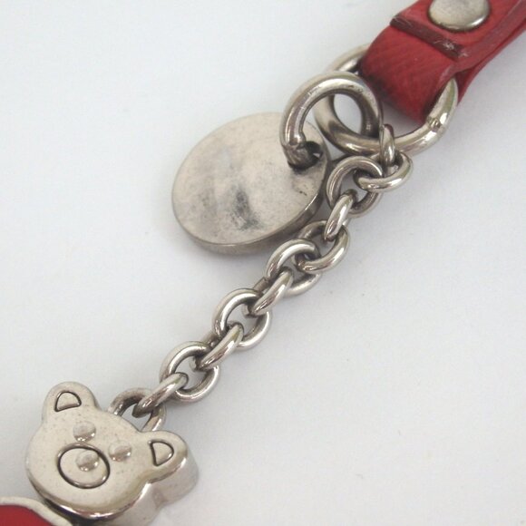 Authentic PRADA Teddy Bear 2008 Cell phone strap metal [Used] - Picture 3 of 9